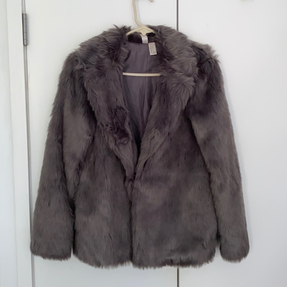 Faux fur jacket